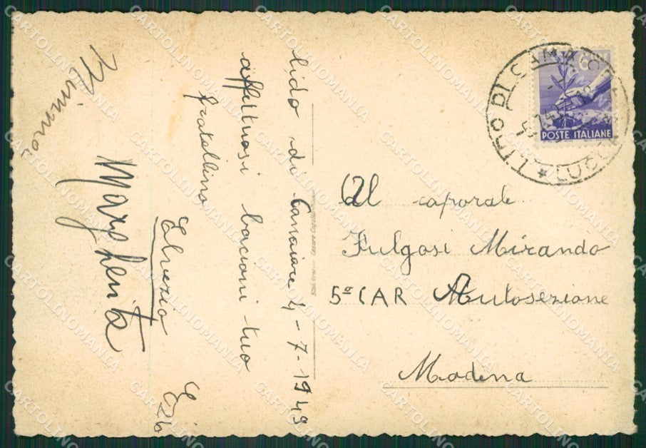 Lucca Camaiore Lido di PIEGHINA FG cartolina ZK3237 – retro