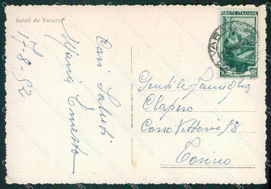 Savona Varazze PIEGHINA FG cartolina ZK3251 – retro