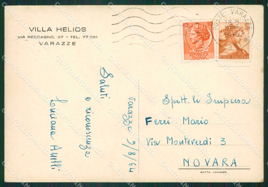 Savona Varazze FG cartolina ZK3252 – retro