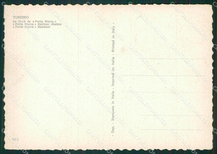 Torino Città Stazione PIEGHINE FG cartolina ZK3255 – retro
