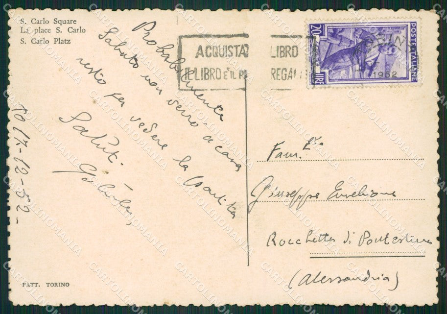 Torino Città Auto MACCHIA FG cartolina ZK3257 – retro