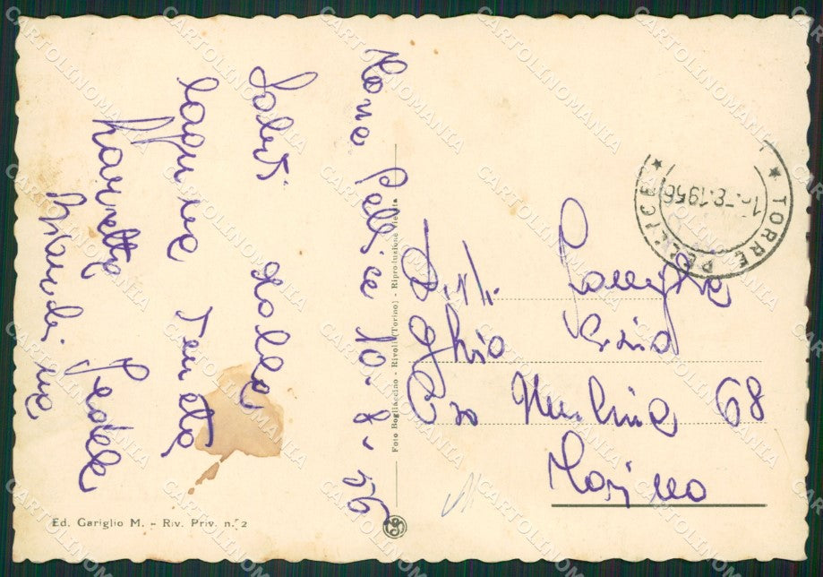 Torino Torre Pellice FG cartolina ZK3295 – retro