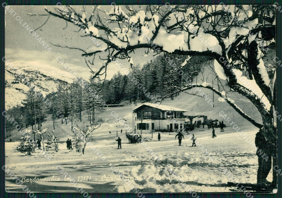 Torino Bardonecchia Nevicata Sci FG cartolina ZK3297 – fronte