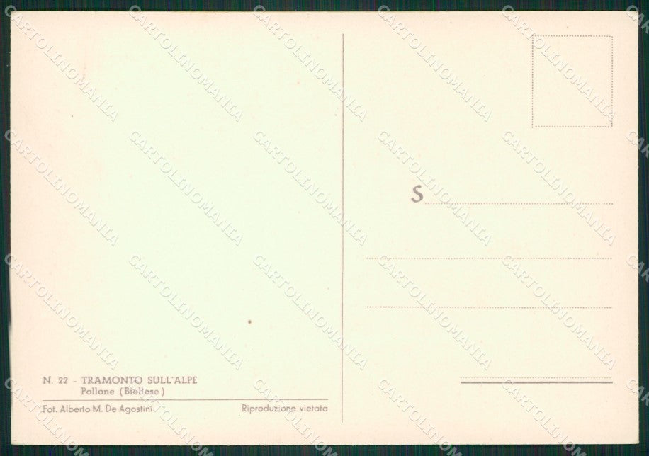 Biella Pollone Pecore FG cartolina ZK3300 – retro