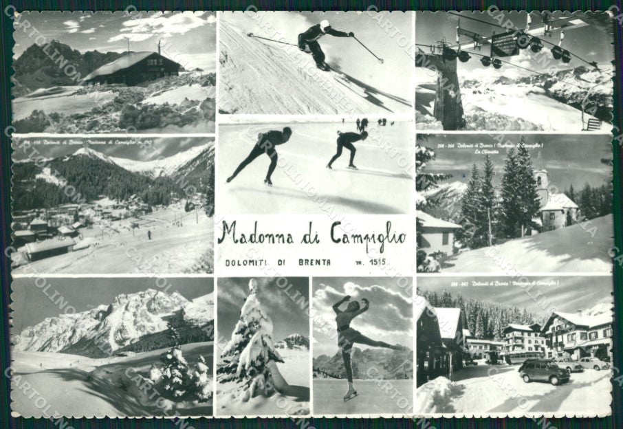Trento Pinzolo Madonna di Campiglio Sci Foto FG cartolina ZK3322 – fronte