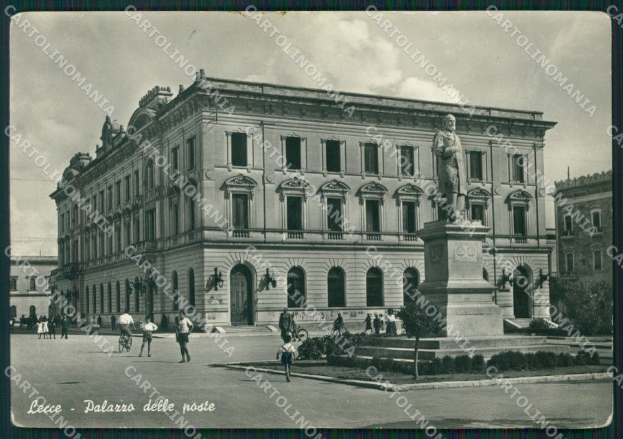 Lecce Città Palazzo delle Poste PIEGHINA Foto FG cartolina ZK3331 – fronte