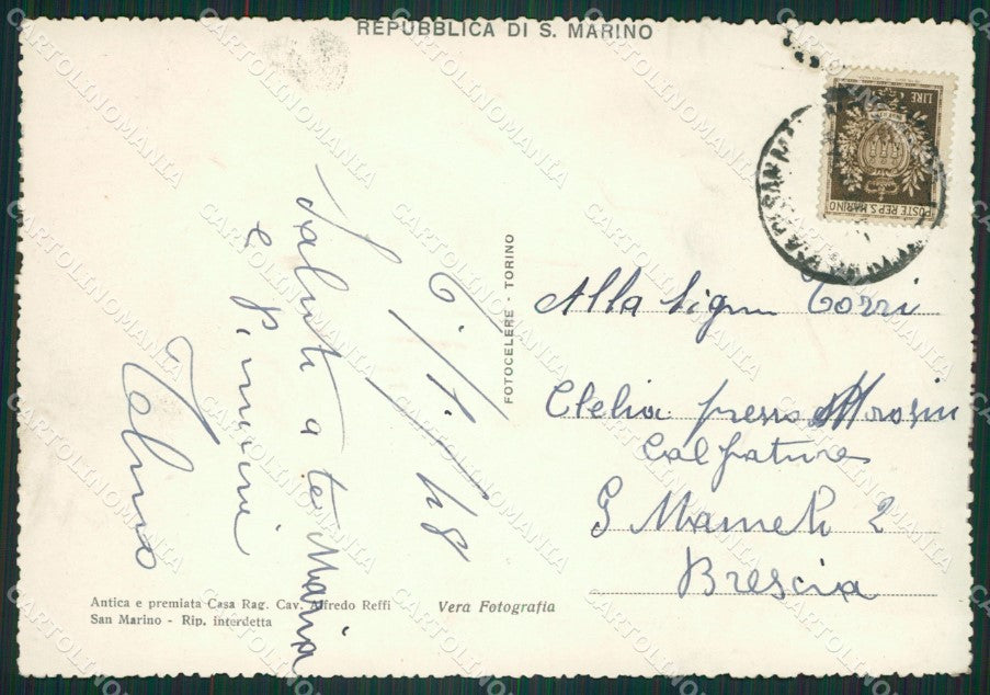 Repubblica San Marino Guardia d'Onore Foto FG cartolina ZK3350 – retro