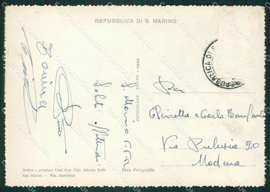 Repubblica San Marino Foto FG cartolina ZK3351 – retro