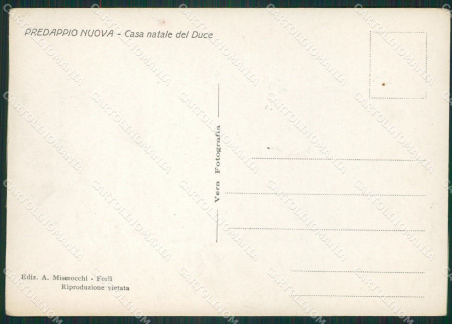 Forlì Predappio Mussolini Foto FG cartolina ZK3359 – retro