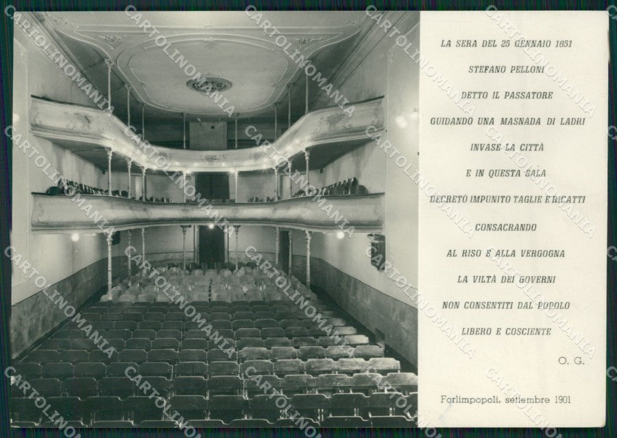 Forlì Forlimpopoli Teatro Foto FG cartolina ZK3366 – fronte