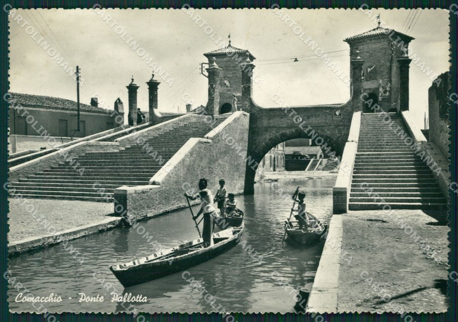Ferrara Comacchio Barche Foto FG cartolina ZK3370 – fronte