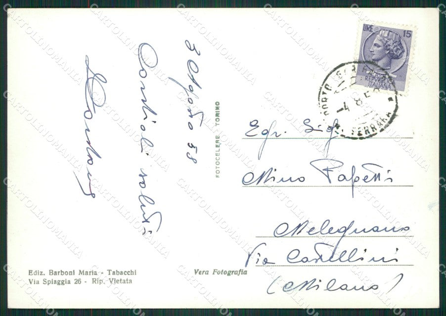 Ferrara Comacchio Porto Garibaldi Militari Foto FG cartolina ZK3374 – retro