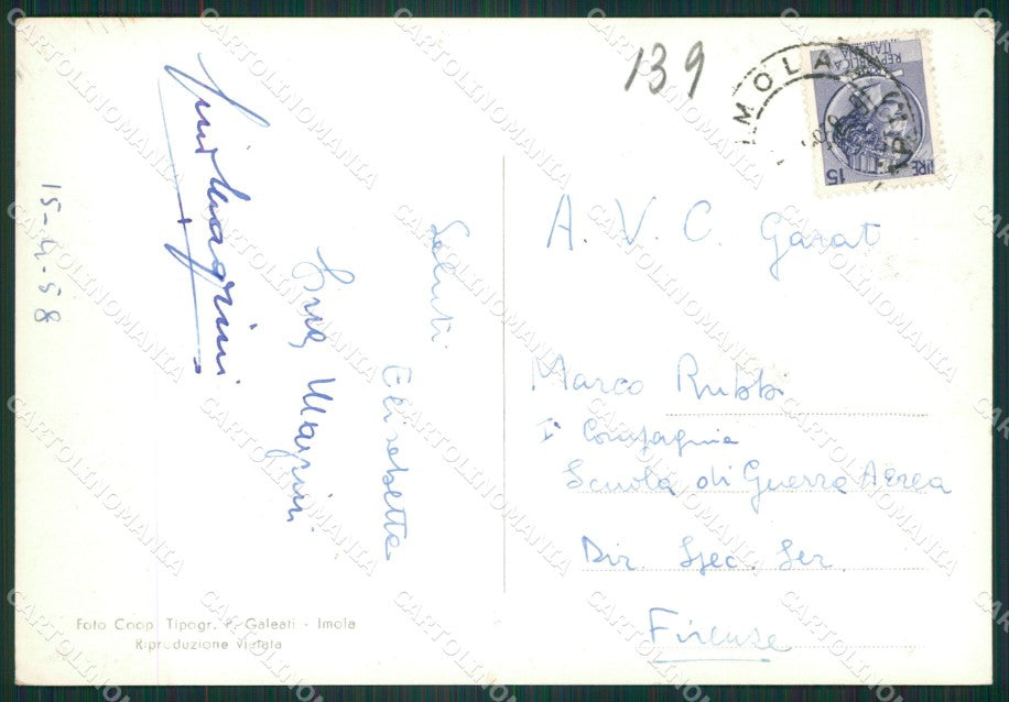 Bologna Imola Saluti da Foto FG cartolina ZK3376 – retro