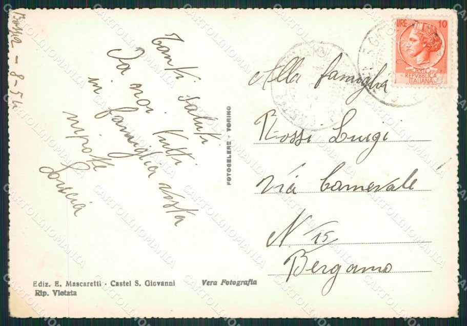 Piacenza Castel San Giovanni Foto FG cartolina ZK3377 – retro