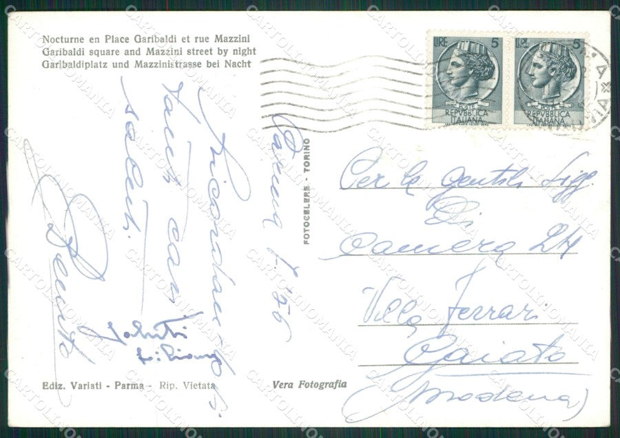 Parma Città Foto FG cartolina ZK3387 – retro