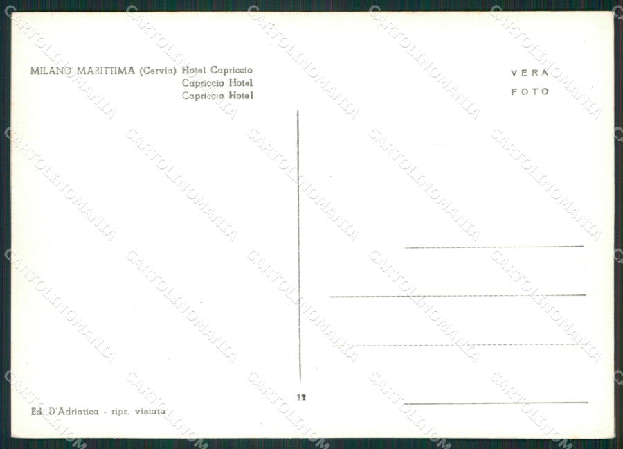 Ravenna Cervia Milano Marittima Auto Foto FG cartolina ZK3406 – retro