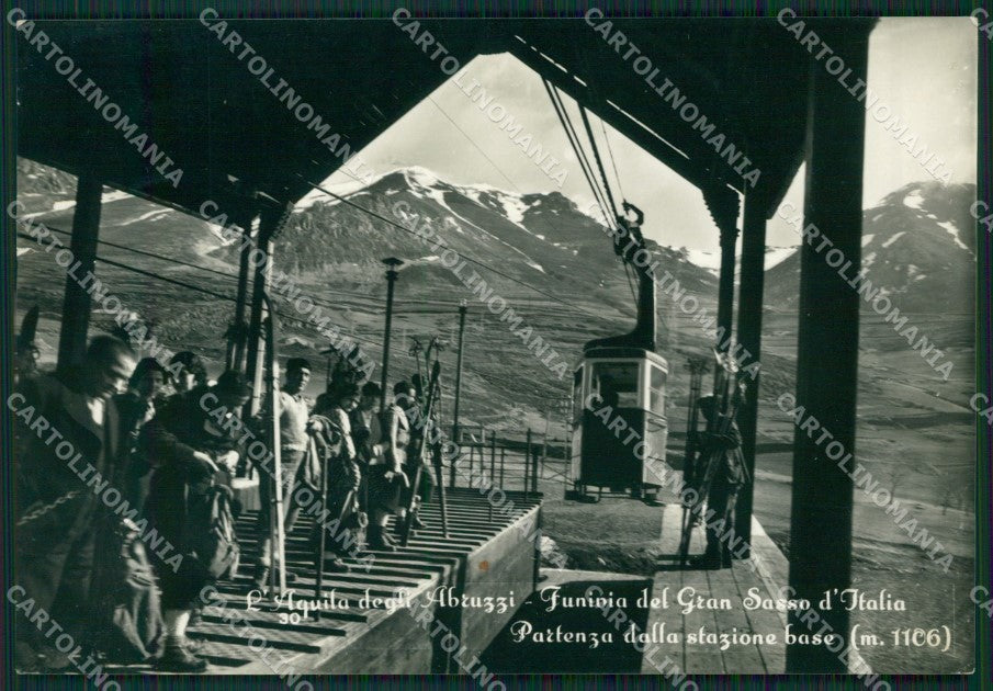 L'Aquila Gran Sasso Funivia Foto FG cartolina ZK3420 – fronte