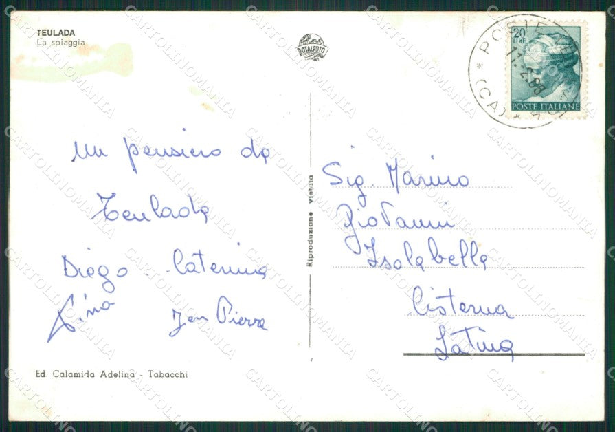 Cagliari Teulada Foto FG cartolina ZK3450 – retro