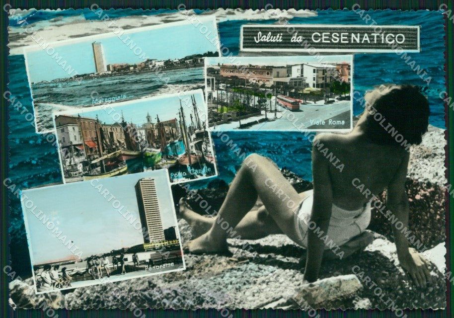 Forlì Cesenatico Saluti da Foto FG cartolina ZK3458 – fronte