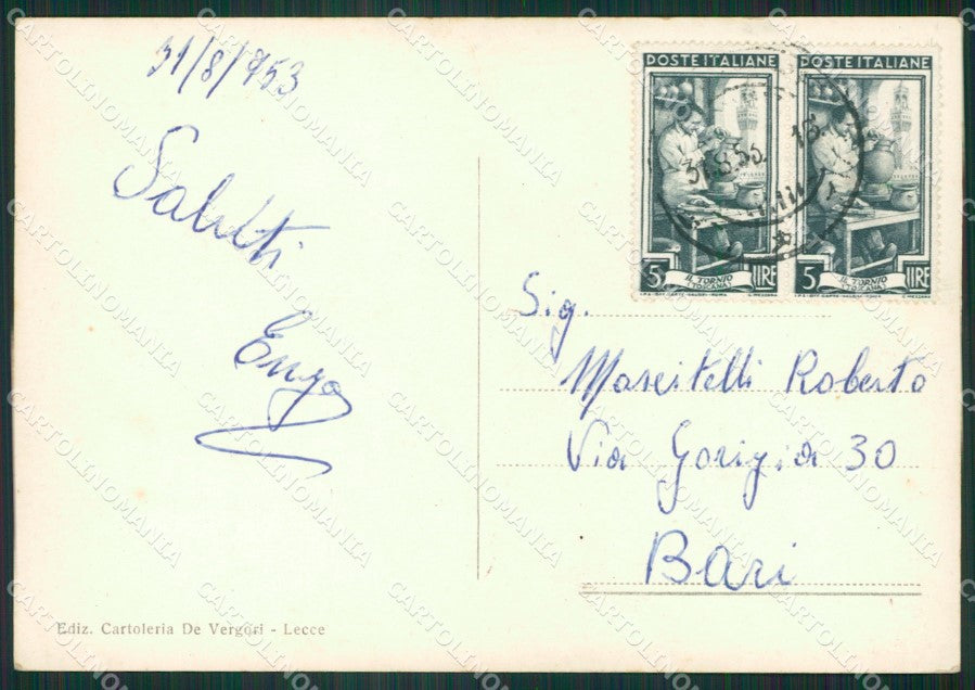 Lecce Città Foto FG cartolina ZK3485 – retro