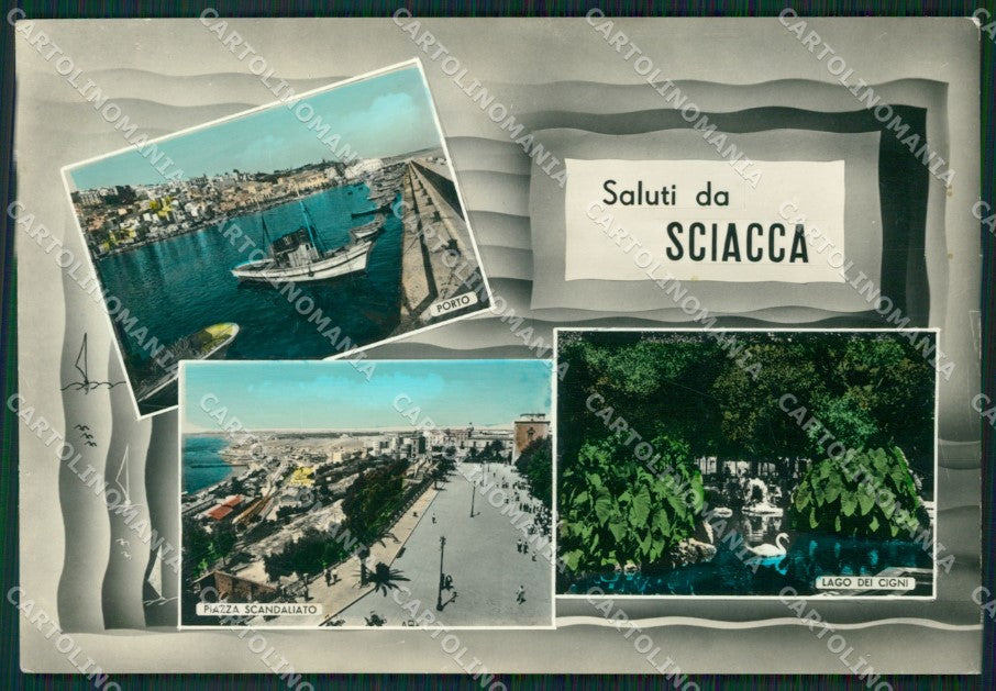 Agrigento Sciacca Saluti da Foto FG cartolina ZK3500 – fronte