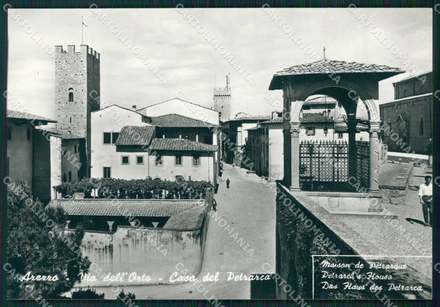 Arezzo Città Casa Del Petrarca Foto FG cartolina ZK3507 – fronte