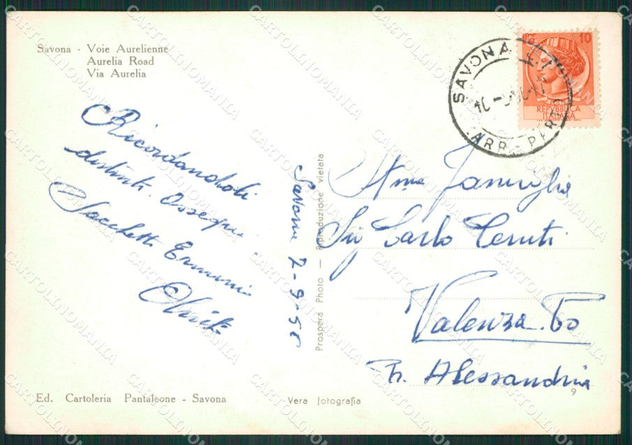 Savona Città Foto FG cartolina ZK3527 – retro