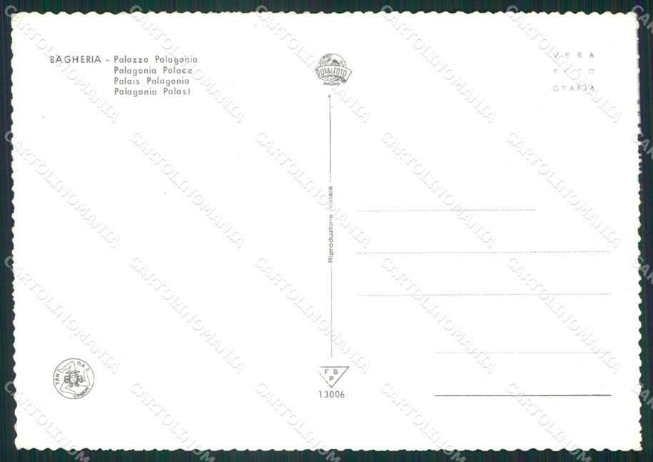 Palermo Bagheria Auto Foto FG cartolina ZK3533 – retro