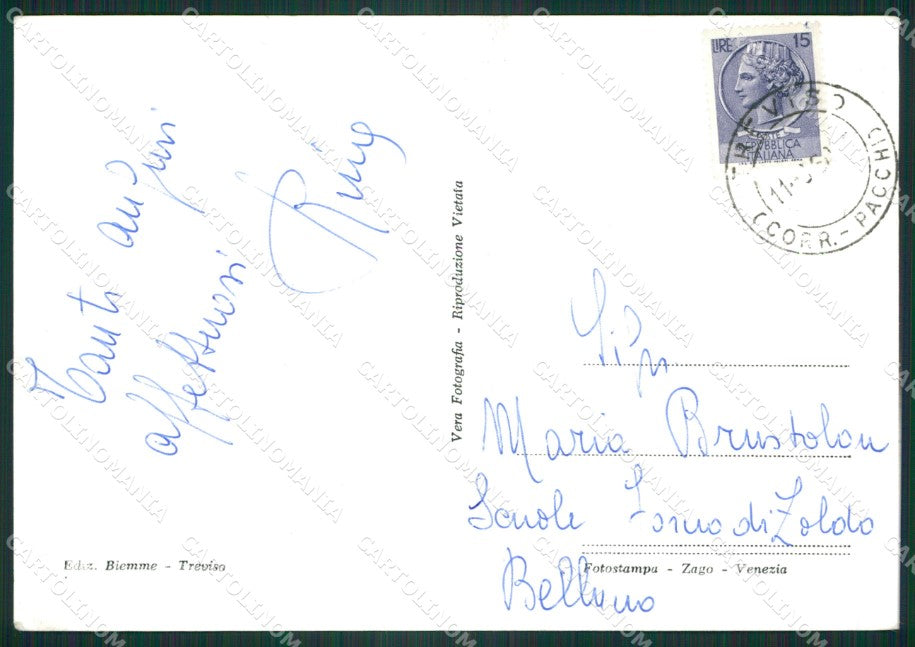 Treviso Città Auto Foto FG cartolina ZK3537 – retro