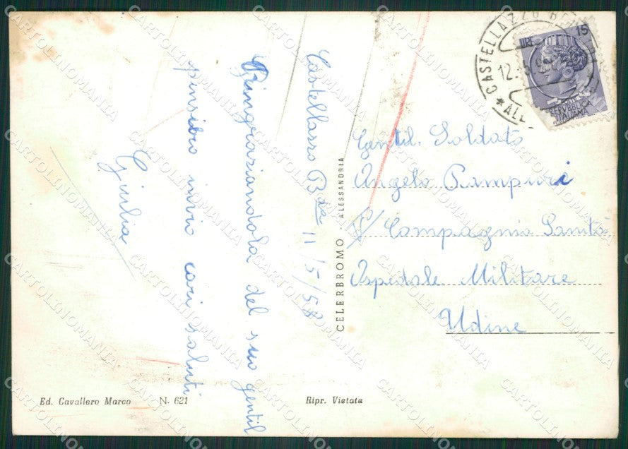 Alessandria Castellazzo Bormida Foto FG cartolina ZK3573 – retro