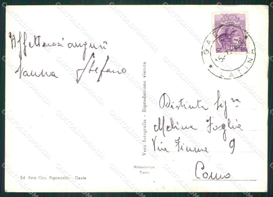 Latina Gaeta Foto FG cartolina ZK3613 – retro
