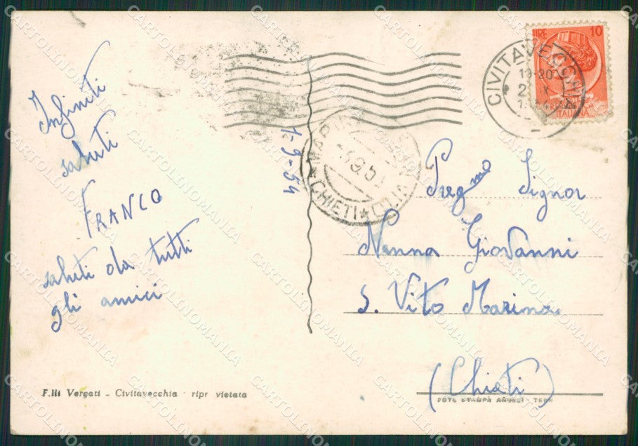 Roma Civitavecchia Foto FG cartolina ZK3614 – retro
