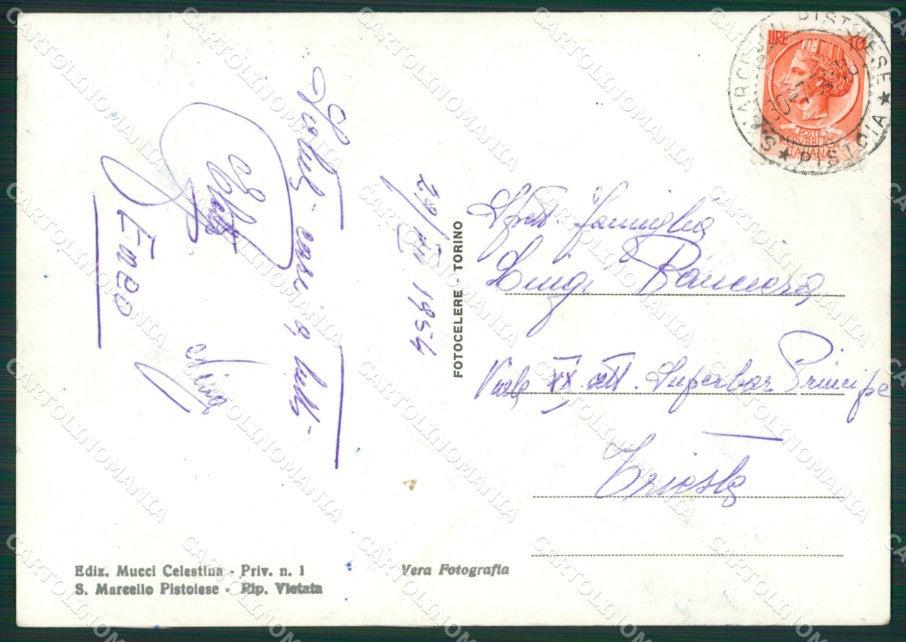 Pistoia San Marcello Pistoiese PIEGA Foto FG cartolina ZK3624 – retro