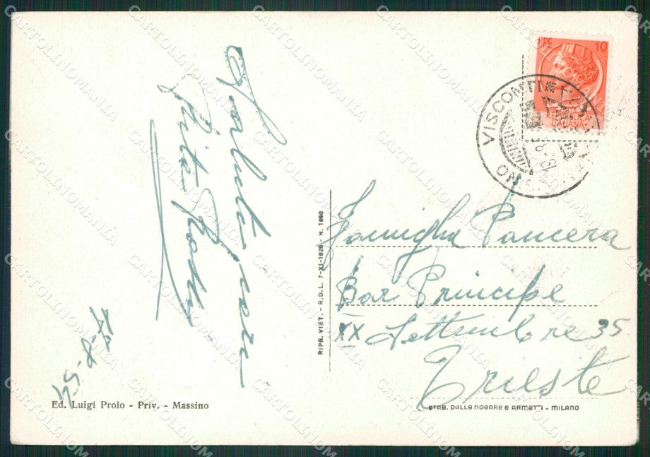 Novara Massino FG cartolina ZK3633 – retro
