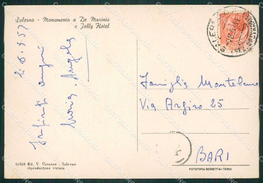 Salerno Città FG cartolina ZK3639 – retro