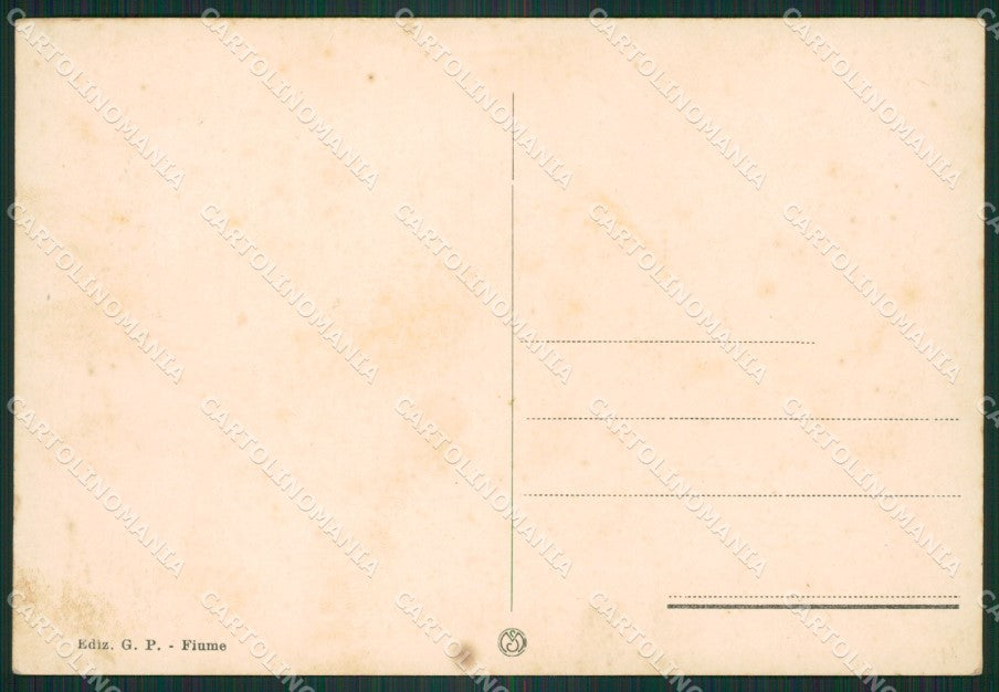Croazia Fiume Fascismo Tempio Votivo FG cartolina ZK3654 – retro