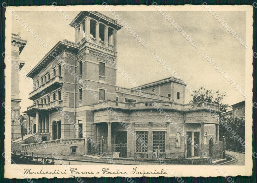 Pistoia Montecatini Terme Teatro Imperiale PIEGHINA FG cartolina ZK3704 – fronte