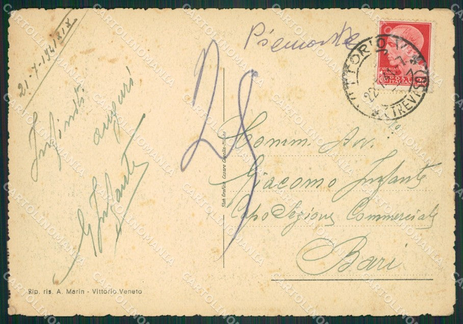 Treviso Vittorio Veneto FG cartolina ZK3722 – retro