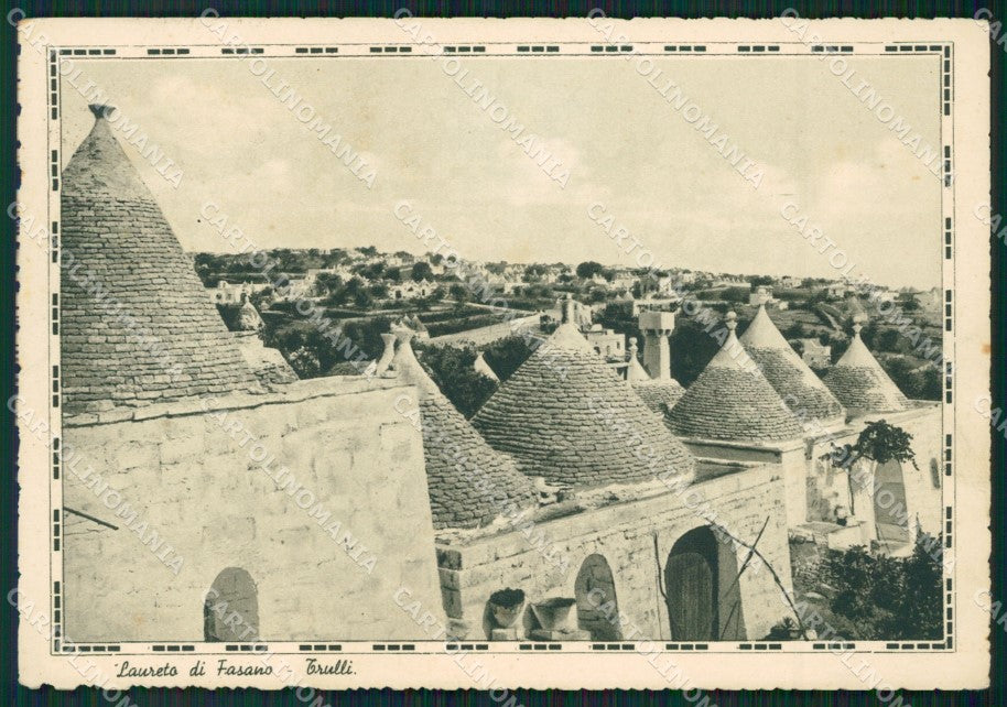 Brindisi Laureto di Fasano Trulli FG cartolina ZK3724 – fronte