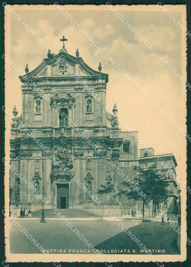 Taranto Martina Franca Collegiata San Martino PIEGHINE FG cartolina ZK3725 – fronte