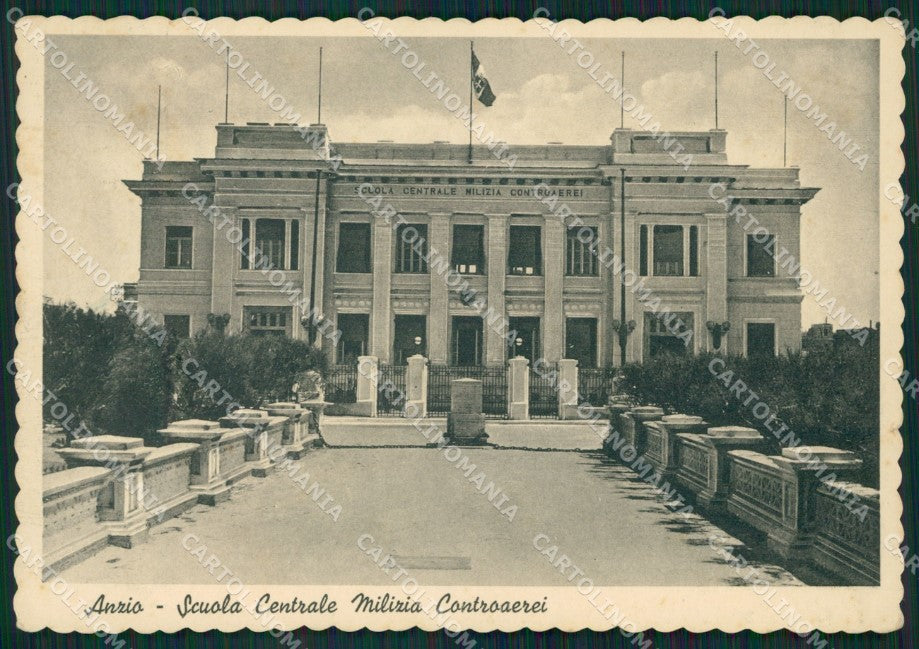 Roma Anzio Scuola Centrale Milizia Controaerei FG cartolina ZK3735 – fronte