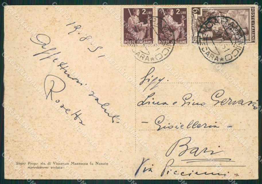 Pescara Caramanico Stabilimento Termale La Salute FG cartolina ZK3738 – retro