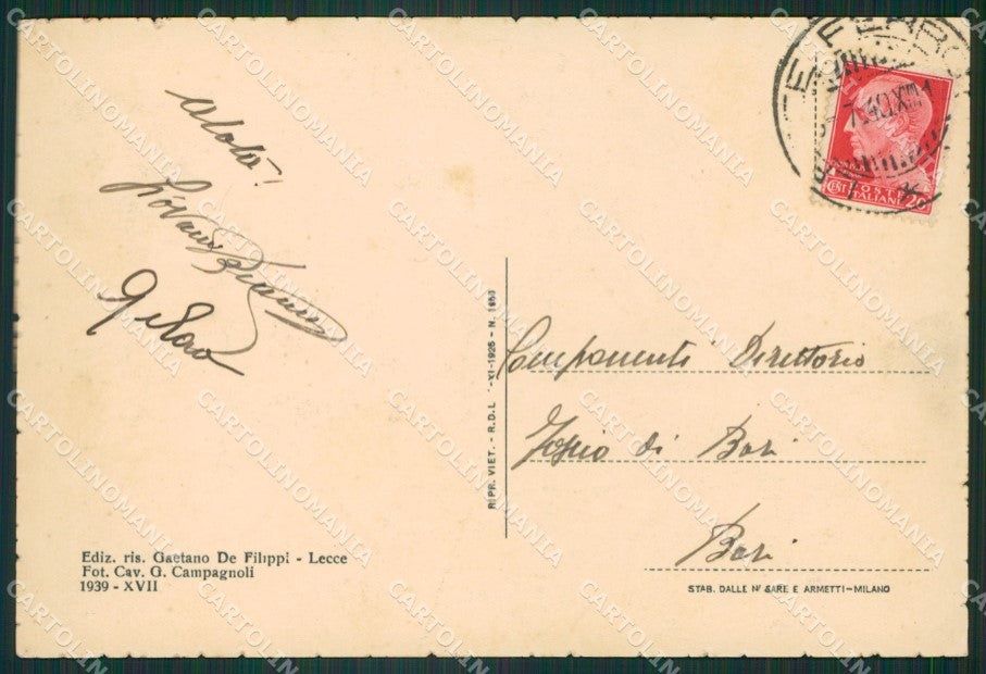 Lecce Città FG cartolina ZK3749 – retro
