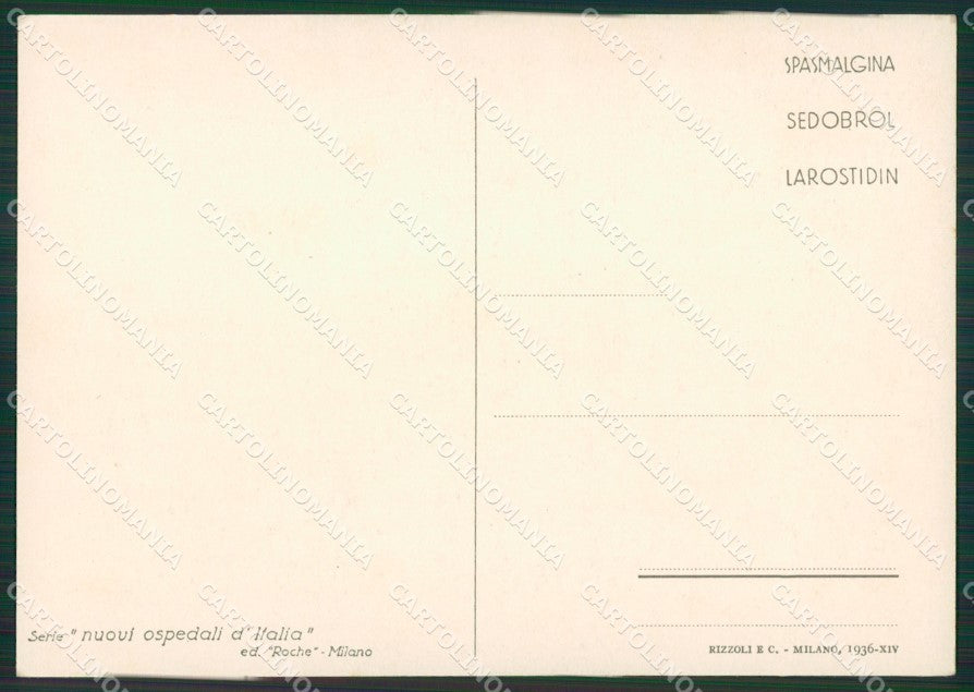 Verbania Convalescenziario Nuovi Ospedali d'Italia FG cartolina ZK3766 – retro