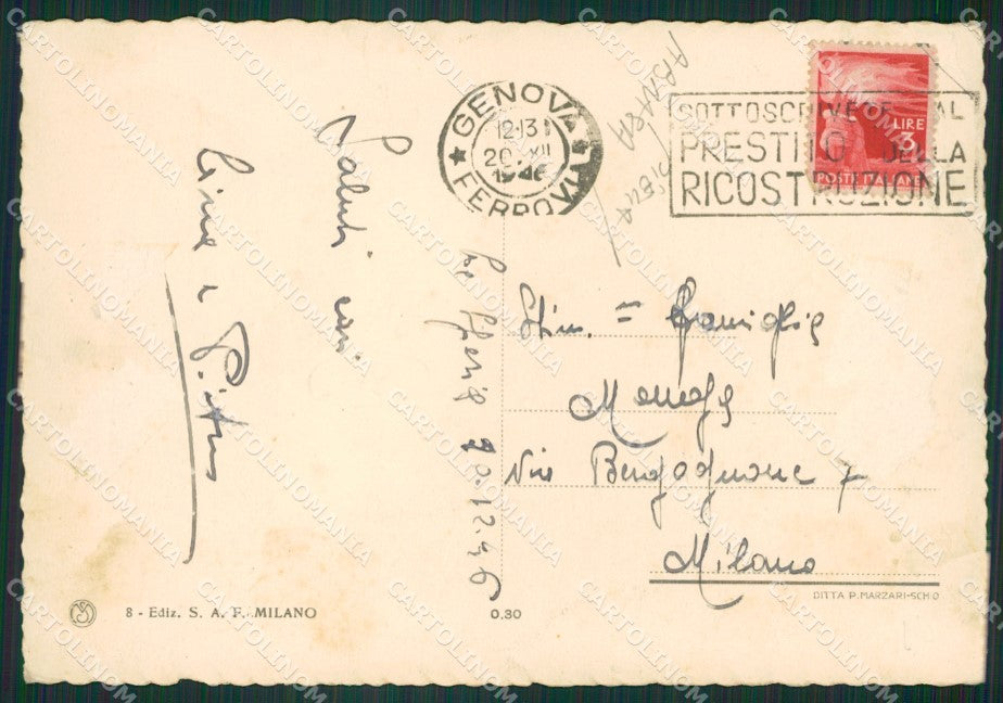 La Spezia Città ABRASA PIEGA FG cartolina ZK3775 – retro