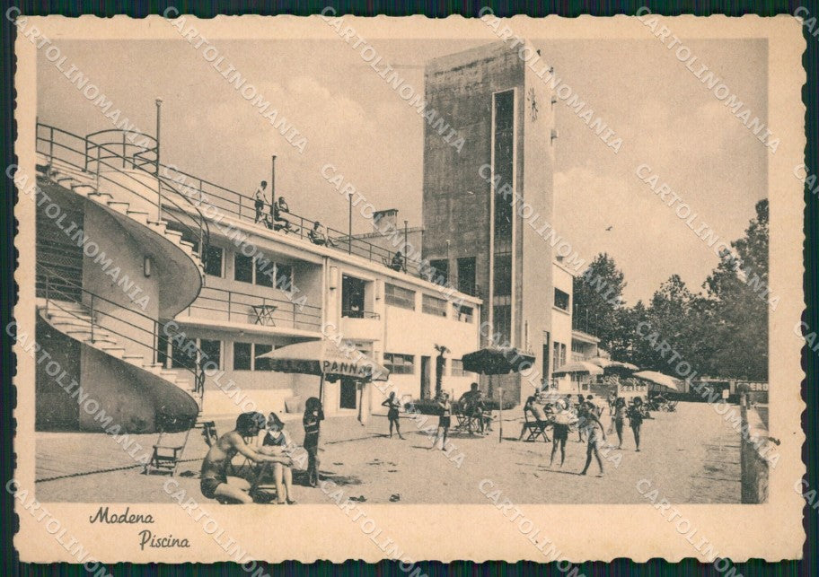 Modena Città Piscina Comunale FG cartolina ZK3787 – fronte