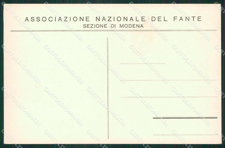 Modena Città Associazione Nazionale Del Fante FG cartolina ZK3788 – retro