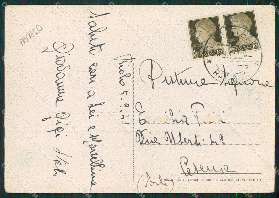Ravenna Riolo Dei Bagni ABRASA FG cartolina ZK3794 – retro