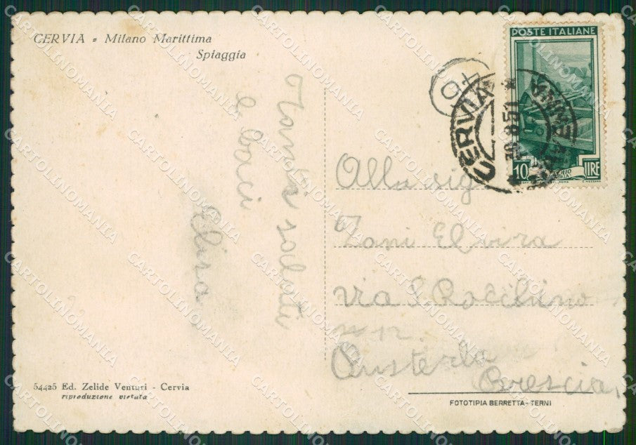 Ravenna Cervia Milano Marittima FG cartolina ZK3799 – retro