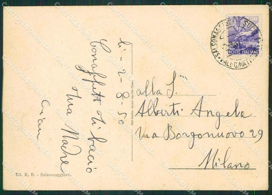 Parma Salsomaggiore Palazzo Poste e Telegrafi FG cartolina ZK3816 – retro